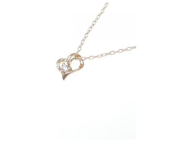 Autre Marque Collana con diamante a forma di cuore Au750 Rosa - vista 3