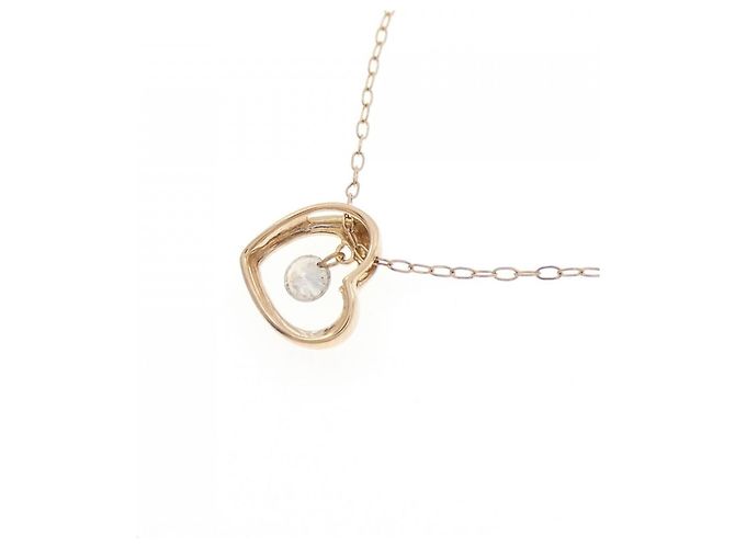 Autre Marque Collana Cuore di Diamanti Au750 Rosa - vista 4