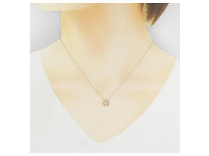 Autre Marque Collana Cuore di Diamanti Au750 Rosa - vista 6