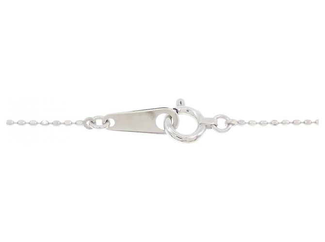 Autre Marque Collana in oro bianco Au750 con zaffiro e diamante Argento - vista 5