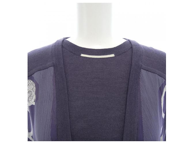 Hermès Hermes Cashmere-Kleid Lila - Ansicht 5