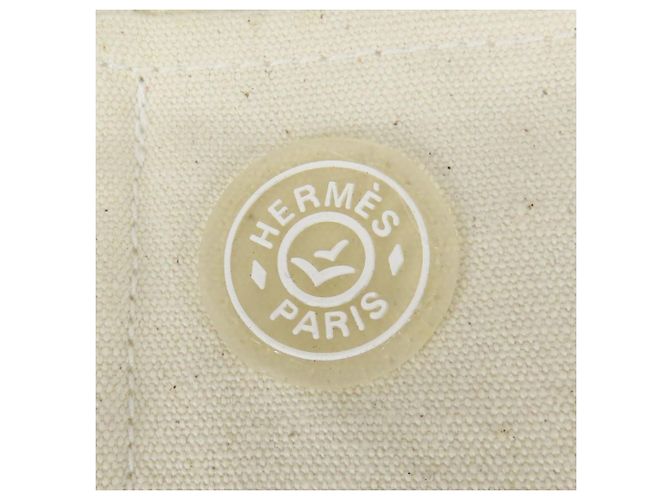 Hermès Borsa Tote MM Cannes Hermes Beige Crudo - vista 17