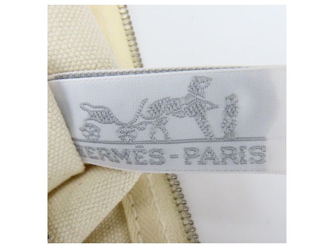 Hermès Borsa Tote MM Cannes Hermes Beige Crudo - vista 20