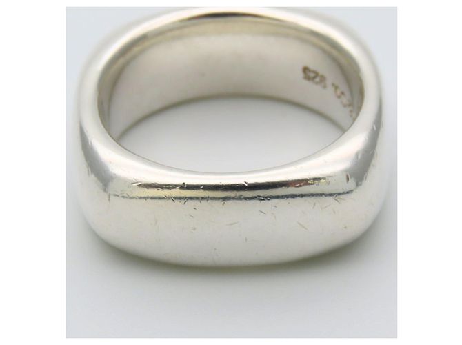 Quadratischer Bandring von Tiffany & Co. Silber - Ansicht 5