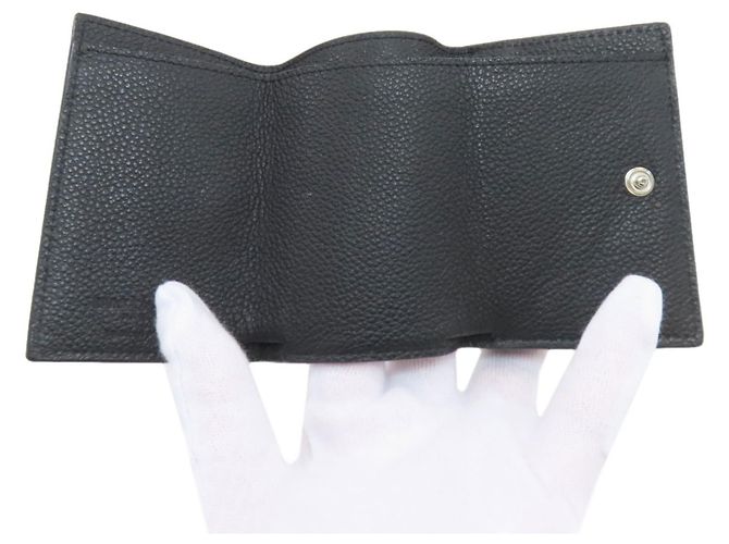 Saint Laurent Dreifach-Wallet Schwarz - Ansicht 4