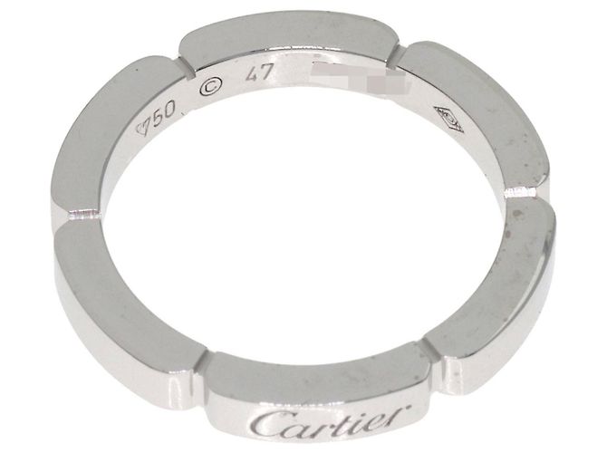Anello Cartier Maillon Panthère #47 in oro bianco 18K - vista 4