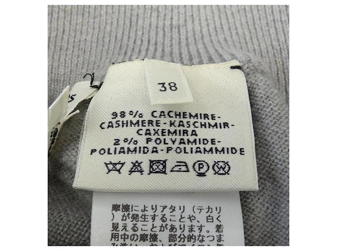 Falda de cachemira Hermès Gris - vista 3