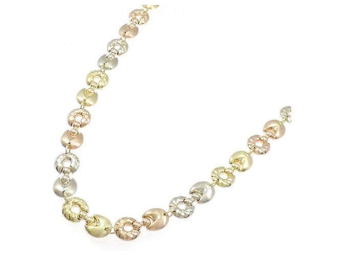 Autre Marque Collana Tre Colori Au750 D'oro - vista 2