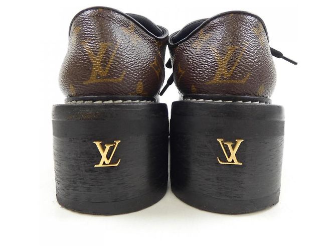Scarpe Derby in pelle della linea Bobourin di Louis Vuitton Marrone Nero - vista 5