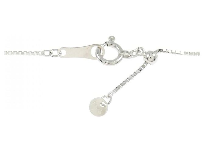 Autre Marque Collana in oro bianco Au750 con granato demantoide e diamanti Argento - vista 5