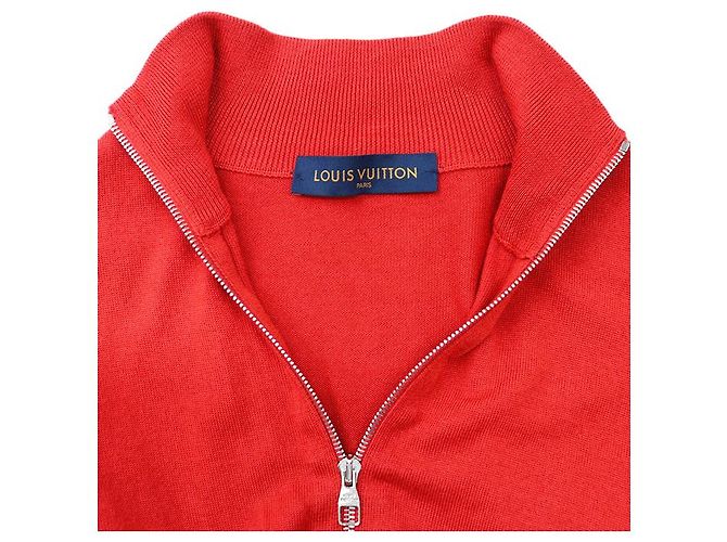Giacca da guida Louis Vuitton in lana e seta Rosso Beige - vista 11