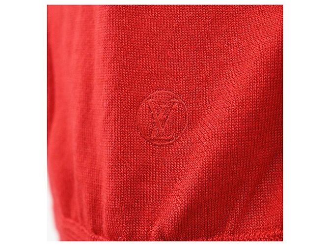 Giacca da guida Louis Vuitton in lana e seta Rosso Beige - vista 4
