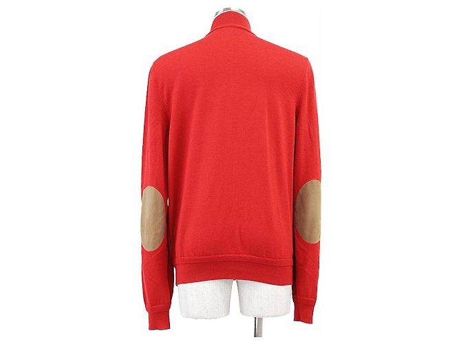 Giacca da guida Louis Vuitton in lana e seta Rosso Beige - vista 5