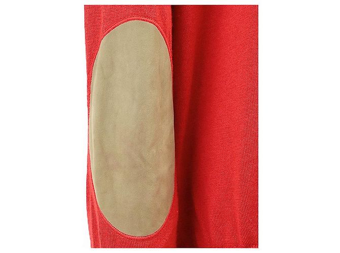 Giacca da guida Louis Vuitton in lana e seta Rosso Beige - vista 6