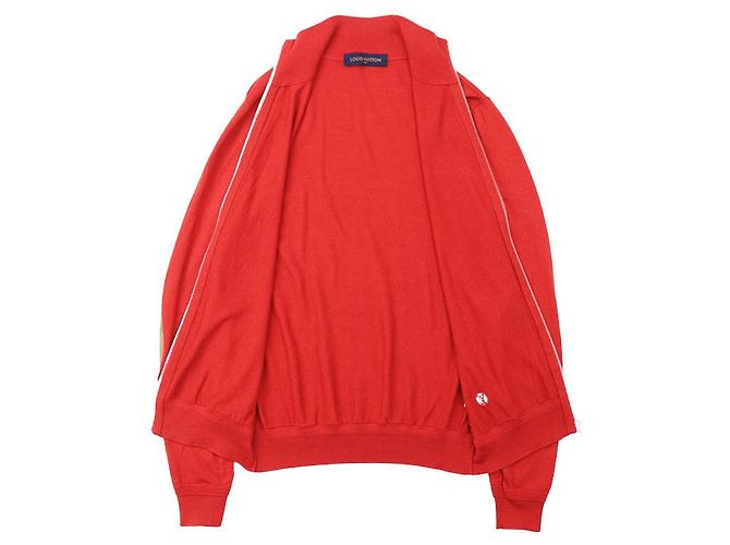 Giacca da guida Louis Vuitton in lana e seta Rosso Beige - vista 7