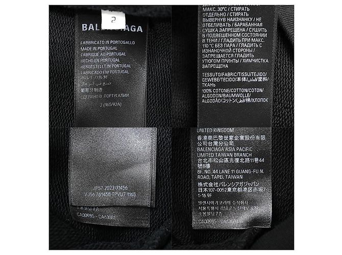 Everyday Sudadera de algodón Balenciaga Negro - vista 10