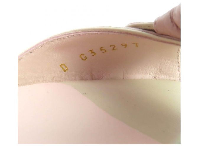 Sandálias de couro Chanel G35297 Rosa - vista 12