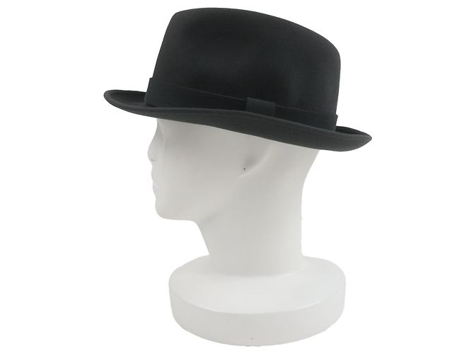 Cappello Fedora in feltro di coniglio Hermès Grigio Grigio antracite - vista 3