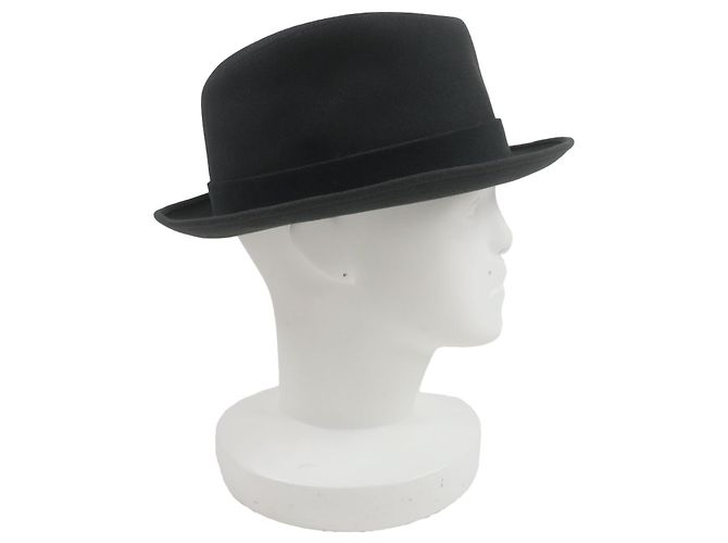 Cappello Fedora in feltro di coniglio Hermès Grigio Grigio antracite - vista 5