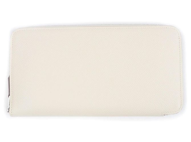 Cartera Larga Azap de Cuero Epsom Hermès Beige - vista 3