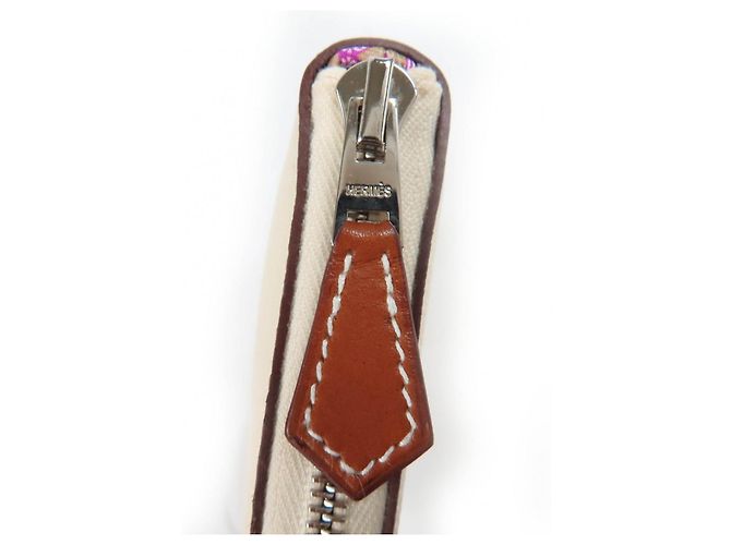 Cartera Larga Azap de Cuero Epsom Hermès Beige - vista 7