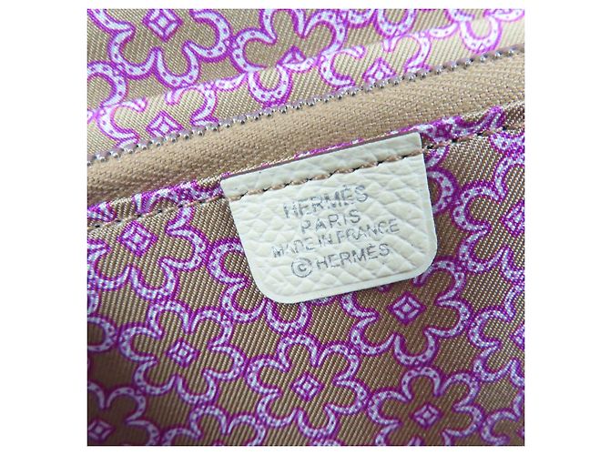 Cartera Larga Azap de Cuero Epsom Hermès Beige - vista 8