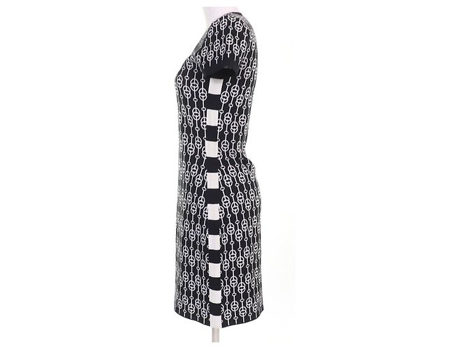 Vestido de seda de punto Horsebit de Hermès Negro - vista 2