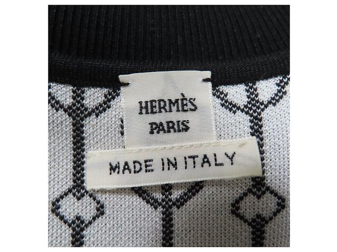 Vestido de seda de punto Horsebit de Hermès Negro - vista 5