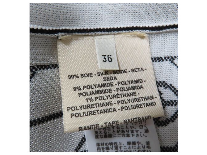 Vestido de seda de punto Horsebit de Hermès Negro - vista 6