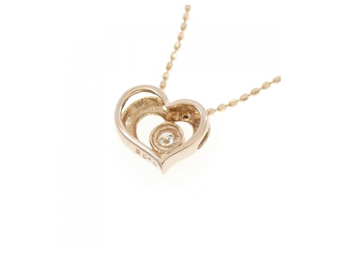 Autre Marque Collana con diamante a forma di cuore Au750 Rosa - vista 4
