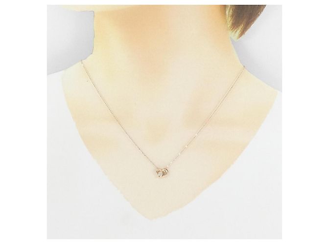 Autre Marque Collana con diamante a forma di cuore Au750 Rosa - vista 6
