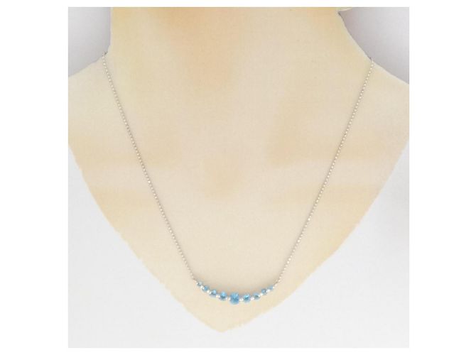 Autre Marque Collana in Topazio Blu Au750 - vista 6