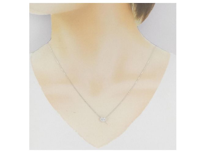 Autre Marque Collana Cuore di Diamante Au750 Argento - vista 6