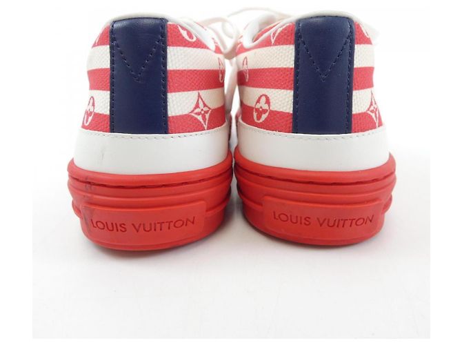 Sneaker Monogram Stellar Line LV Escale di Louis Vuitton Bianco Rosso - vista 5