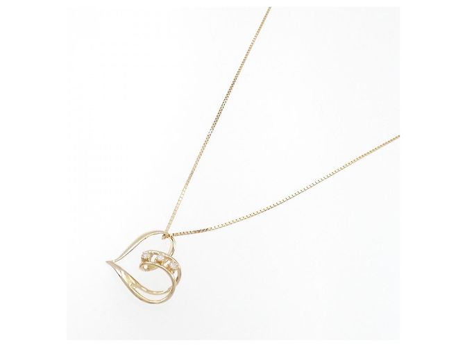 Autre Marque Collana con diamante a forma di cuore Au750 D'oro - vista 2
