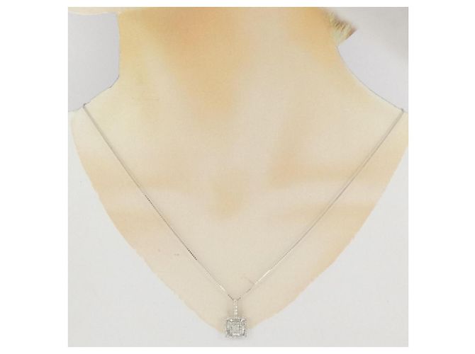 Autre Marque Collana in diamante in oro bianco Au750 Argento - vista 6