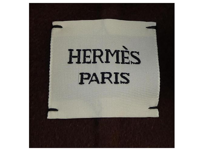 Cappotto Hermès 40 in 100% cashmere Marrone - vista 4