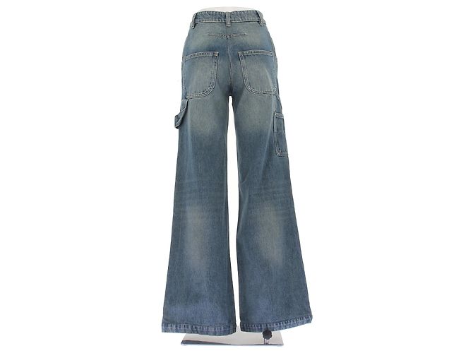 Jeans Courreges in cotone blu - vista 2