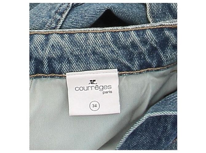 Jeans Courreges in cotone blu - vista 5