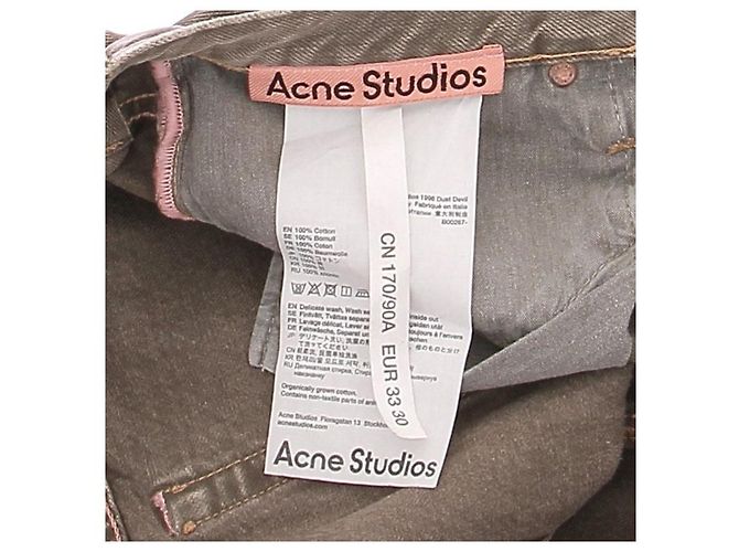 Jeans Acne Studios Grigio in Cotone - vista 5