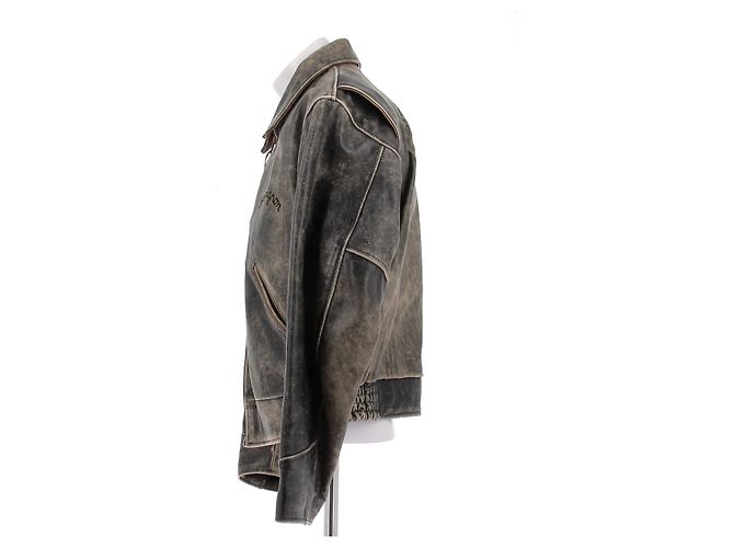 Autre Marque CHEVIGNON Lederjacke Schwarz Gewaschen XL - Ansicht 4