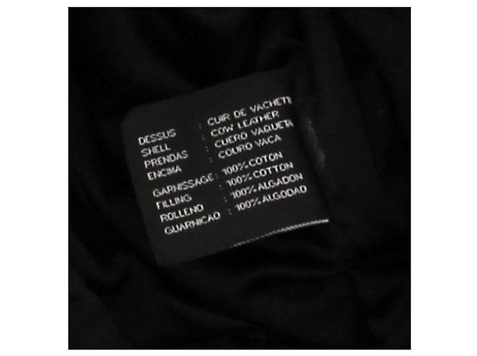 Autre Marque CHEVIGNON Lederjacke Schwarz Gewaschen XL - Ansicht 7