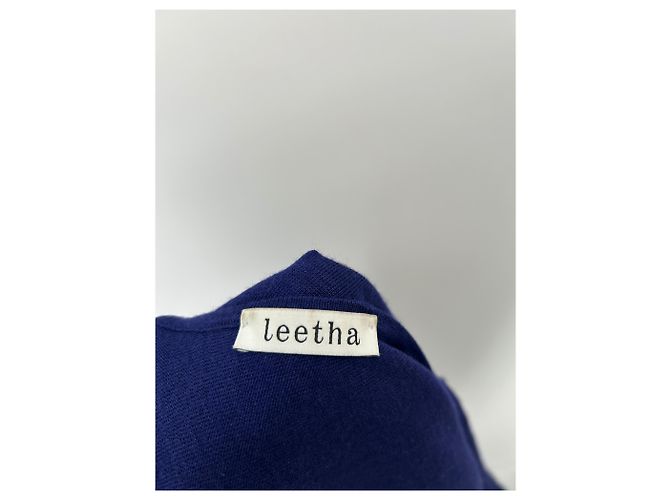 Leetha Top de cachemira azul - vista 5