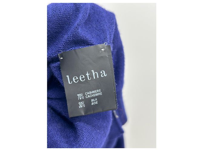 Leetha Top de cachemira azul - vista 6