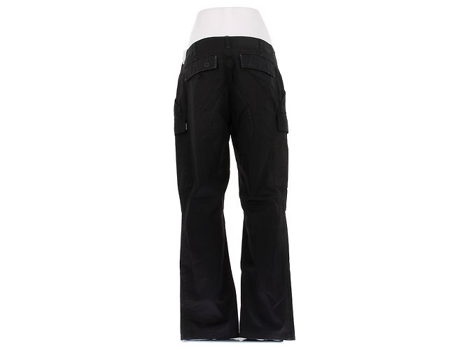 Pantaloni cargo Balenciaga neri in cotone Nero - vista 2