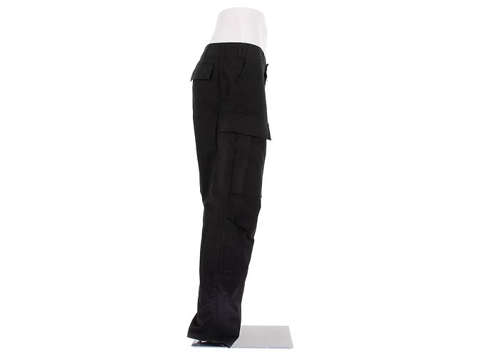 Pantaloni cargo Balenciaga neri in cotone Nero - vista 3