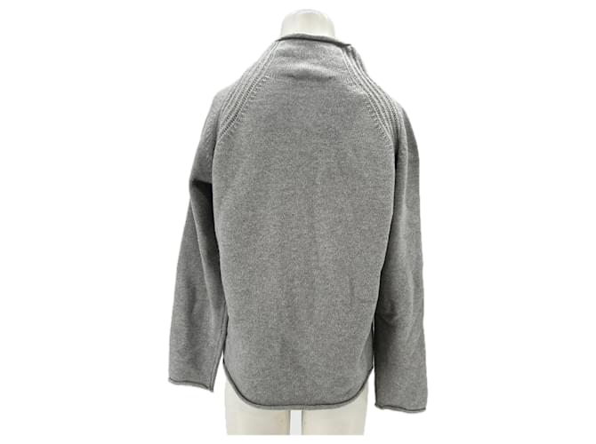 Autre Marque Grauer Pullover aus Wolle und Kaschmir - Ansicht 2