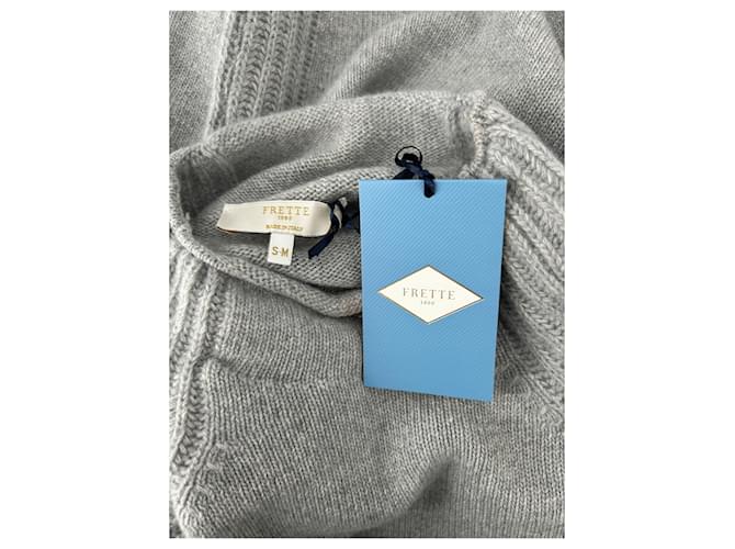 Autre Marque Grauer Pullover aus Wolle und Kaschmir - Ansicht 5