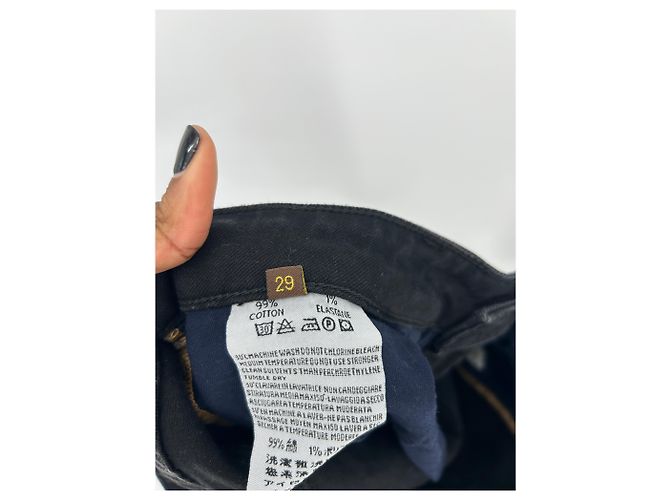 Jeans Notify neri in cotone taglia 28 Nero - vista 7