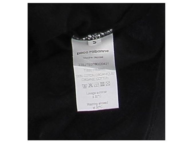 Paco Rabanne T-shirt nera con iscrizioni Nero - vista 5